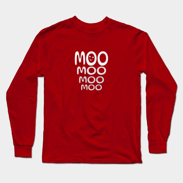 Moo Moo Moo - Summer Beach Cozy Vibes Long Sleeve T-Shirt by Orento